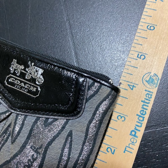 Coach Zebra Print Wristlet - Picture 5 of 6